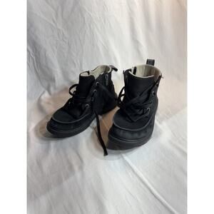 Ugg Kids Chelham Weather Boot in Black Suede Waterproof Size 2